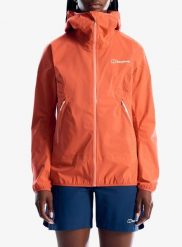 Kurtka przeciwdeszczowa damska Berghaus Rain Motion Jkt Af. Czerwone kurtki Berghaus, l, bez wzorów, z materiału, bez kaptura. Za 1,033.99 zł.