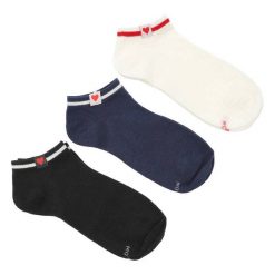 Damskie Skarpety Z Serduszkiem Moraj Mix Kolor 3 Pary. Białe skarpetki Moraj, bez wzorów, z tkaniny. Za 22.99 zł.