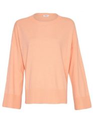 MOSS COPENHAGEN Sweter "Dalinda Rachelle" w kolorze łososiowym rozmiar: L/XL. Pomarańczowe swetry Moss Copenhagen, l, bez wzorów, z wiskozy, klasyczne, bez ramiączek. Za 90.69 zł.