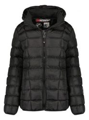 Geographical Norway Kurtka pikowana "Babette" w kolorze czarnym rozmiar: M. Czarne kurtki Geographical Norway, m, bez wzorów, bez kaptura. Za 202.50 zł.