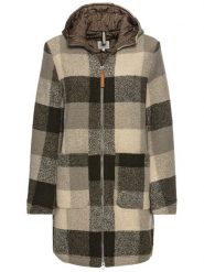 Camel Active Płaszcz przejściowy w kolorze beżowo-czarnym rozmiar: 44. Brązowe płaszcze Camel Active, bez wzorów, z wełny, bez kaptura. Za 484.31 zł.