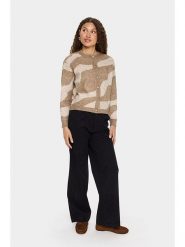 SAINT TROPEZ Kardigan w kolorze beżowym rozmiar: XL. Brązowe swetry Saint Tropez, xl, bez wzorów, bez ramiączek. Za 126.99 zł.