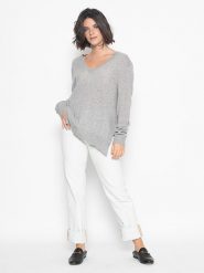 AUTHENTIC CASHMERE Kaszmirowy sweter "Giegn" w kolorze szarym rozmiar: M. Szare swetry AUTHENTIC CASHMERE, m, bez wzorów, z kaszmiru, bez ramiączek. Za 429.95 zł.