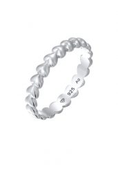 Elli Pierścionek Damski Serce 925 Sterling Silver Walentynkowy Pierścionki 1 ct. Szare pierścionki Elli, srebrne. Za 183.99 zł.