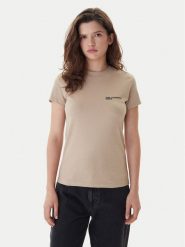 Karl Lagerfeld Jeans T-Shirt A1W17004 Zielony Slim Fit. Zielone t-shirty Karl Lagerfeld Jeans, m, bez wzorów, z bawełny, bez kołnierzyka, bez ramiączek. Za 219.99 zł.