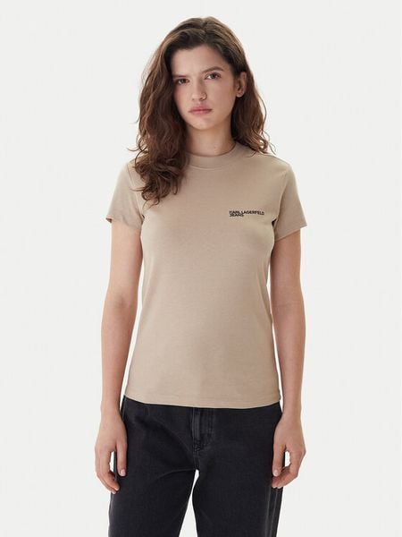 Karl Lagerfeld Jeans T-Shirt A1W17004 Zielony Slim Fit. Zielone t-shirty Karl Lagerfeld Jeans, m, bez wzorów, z bawełny, bez kołnierzyka, bez ramiączek. Za 219.99 zł.