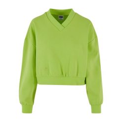 Bluza damska v-neck Urban Classics. Żółte bluzy bez kaptura Urban Classics, bez wzorów, bez kaptura. Za 175.50 zł.