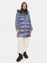 Geox Kurtka puchowa Adrya W4626G T3154 F4624 Niebieski Regular Fit. Niebieskie kurtki Geox, bez wzorów, z puchu, bez kaptura. Za 749.99 zł.