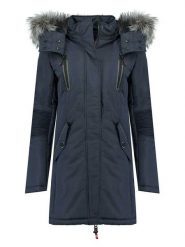 Canadian Peak Parka "Camilly" w kolorze granatowym rozmiar: XXL. Niebieskie płaszcze Canadian Peak, xxl, bez wzorów, bez kaptura. Za 397.17 zł.
