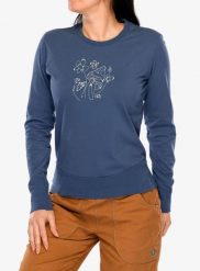 Bluza wspinaczkowa damska E9 Micol. Niebieskie bluzy E9, l, bez wzorów, z bawełny, bez kaptura, wspinaczkowe. Za 219.99 zł.
