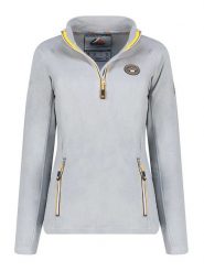 Geographical Norway Bluza polarowa w kolorze szarym rozmiar: L. Szare bluzy bez kaptura Geographical Norway, l, bez wzorów, z polaru, bez kaptura. Za 79.21 zł.