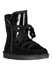 Geographical Norway Kozaki zimowe "Omondor" w kolorze czarnym rozmiar: 39. Czarne kozaki Geographical Norway, na zimę, bez wzorów, z futra, eleganckie, bez obcasa, bez zapięcia. Za 204.45 zł.