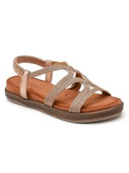 Sixth Sens Sandały w kolorze złotym rozmiar: 39. Żółte sandały Sixth Sens, bez wzorów, klasyczne, z otwartym noskiem, bez obcasa, bez zapięcia. Za 121.99 zł.