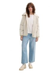 Tom Tailor Parka w kolorze kremowym rozmiar: M. Brązowe płaszcze Tom Tailor, m, bez wzorów, bez kaptura. Za 220.12 zł.