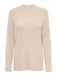 ONLY Sweter w kolorze beżowym rozmiar: S. Brązowe swetry ONLY, s, bez wzorów, prążkowane, bez ramiączek. Za 70.41 zł.