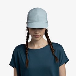 Czapka z daszkiem BUFF 5 PANEL GO CAP SOLID. Niebieskie czapki z daszkiem Buff, na lato, bez wzorów, z elastanu. Za 172.50 zł.