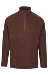 Bluza microfleece z półrozpinanym zamkiem i paskami. Brązowe bluzy bez kaptura Trespass, s, bez wzorów, z materiału, bez kaptura, do jazdy konnej. Za 188.99 zł.