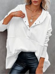 Milan Kiss Bluza w kolorze kremowym rozmiar: S. Brązowe bluzy Milan Kiss, s, bez wzorów, bez ramiączek, z kapturem. Za 152.99 zł.