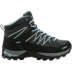 Buty CMP Rigel Mid Wp W 3Q1294677BD szare. Szare buty trekkingowe z materiału, bez zapięcia. Za 675.20 zł.