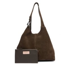 Torebka Coccinelle. Brązowe shopper bag Coccinelle, bez wzorów, bez dodatków. Za 1,399.00 zł.