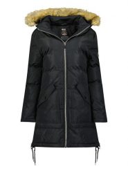 Canadian Peak Parka "Canelleak" w kolorze czarnym rozmiar: S. Czarne płaszcze Canadian Peak, s, bez wzorów, bez kaptura. Za 225.05 zł.