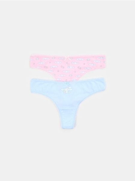 Majtki stringi 2 pack Cinnamoroll - wielobarwny. Stringi Sinsay, bez wzorów. Za 19.99 zł.