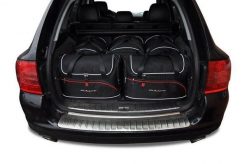 Torby Do Bagażnika Porsche Cayenne 2002-2010 5Szt Kjust. Czarne torby podróżne KJUST, bez wzorów, z kauczuku. Za 1,542.00 zł.