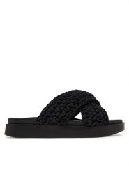 Inuikii Klapki Woven 1004.003.0062 Czarny. Czarne klapki Inuikii, bez wzorów, z materiału, bez obcasa, bez zapięcia. Za 859.99 zł.