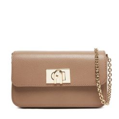 Torebka Furla. Brązowe kopertówki Furla, bez wzorów, wizytowe, bez dodatków. Za 1,109.00 zł.