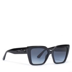 Okulary przeciwsłoneczne Guess. Czarne okulary przeciwsłoneczne Guess, z aplikacjami. Za 429.99 zł.