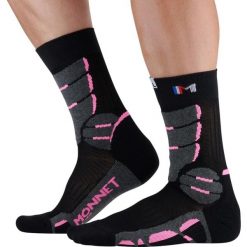 Skarpetki Monnet Trek Expert. Czerwone skarpetki MONNET, bez wzorów, z materiału. Za 132.50 zł.