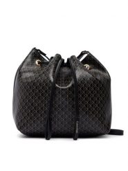 Calvin Klein Torebka Emblem Aop Drawstring Bucket LV04F3785G Czarny. Czarne torebki klasyczne Calvin Klein, bez wzorów, ze skóry, bez dodatków. Za 489.99 zł.