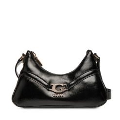 Torebka Guess. Czarne listonoszki Guess, z aplikacjami, bez dodatków. Za 379.99 zł.