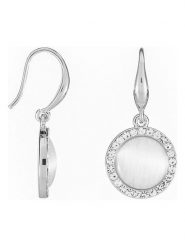 U.S. Polo Assn. Kolczyki z kryształami i tygrysim okiem rozmiar: onesize. Białe kolczyki U.S. Polo Assn., z kryształem, ze stali. Za 65.99 zł.