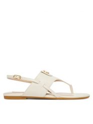 Liu Jo Sandały Sandy 10 SA6131 P0102 Biały. Białe sandały Liu Jo, bez wzorów, ze skóry, bez obcasa, na płaskiej podeszwie, bez zapięcia. Za 469.99 zł.