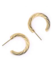 MOODE Kolczyki-półkreole "Elisa" rozmiar: onesize. Żółte kolczyki MOODE, ze stali. Za 43.99 zł.