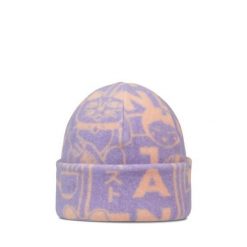 Czapka BUFF POLAR PRINTS BEANIE LETA GRAPE ICE. Fioletowe czapki zimowe Buff, bez wzorów, z polaru, sportowe. W wyprzedaży za 104.93 zł.