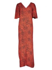 Kaffe Sukienka w kolorze pomarańczowo-czarnym rozmiar: 38. Pomarańczowe sukienki Kaffe, na co dzień, bez wzorów, z wiskozy, bez kołnierzyka, bez ramiączek, maxi, proste. Za 148.61 zł.