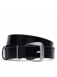 Calvin Klein Pasek Damski Hw End Tip Buckle LV04F7092G Czarny. Czarne paski Calvin Klein, bez wzorów, ze skóry. Za 249.99 zł.