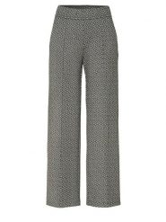 Rosner Spodnie "Rosner" w kolorze czarno-kremowym rozmiar: 38/L30. Brązowe spodnie materiałowe Rosner, bez wzorów, z materiału, z podwyższonym stanem. Za 174.84 zł.