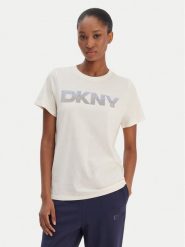 DKNY Sport T-Shirt DP6T1557 Écru Relaxed Fit. T-shirty sportowe DKNY Sport, xs, bez wzorów, z bawełny, bez ramiączek. Za 219.99 zł.