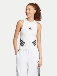 Adidas Top Future Icons 3-Stripes JC5419 Biały Slim Fit. Białe topy adidas, l, bez wzorów, z bawełny, bez kołnierzyka, bez ramiączek. Za 119.99 zł.