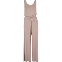 Bez rękawów jumpsuit modal duże rozmiary kobiet Urban Classics. Niebieskie kombinezony Urban Classics, m, bez wzorów, z jersey, eleganckie, bez kołnierzyka, bez ramiączek, długie. Za 270.55 zł.