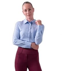 Damska koszula jeździecka z długim rękawem PS of Sweden Rebecca. Białe koszule PS OF SWEDEN, xl, bez wzorów, z bawełny, eleganckie, bez kołnierzyka, bez ramiączek. Za 372.00 zł.