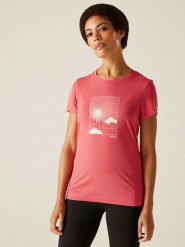 Regatta Koszulka funkcyjna "Fingal" w kolorze jasnoróżowym rozmiar: 34. Różowe t-shirty sportowe Regatta, bez wzorów, z materiału, bez ramiączek, outdoorowe. Za 52.92 zł.