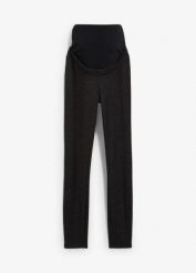 Legginsy ciążowe z ociepleniem. Czarne legginsy bonprix, bez wzorów. Za 129.99 zł.