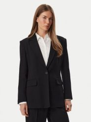 KARL LAGERFELD Marynarka B4W14019 Czarny Regular Fit. Czarne marynarki i żakiety KARL LAGERFELD, bez wzorów, z wiskozy, bez ramiączek. Za 1,299.00 zł.