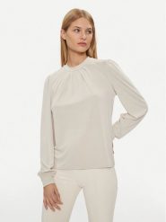 ONLY Bluzka 15303795 Beżowy Regular Fit. Brązowe bluzki ONLY, s, bez wzorów, z syntetyku, bez kołnierzyka, bez ramiączek. Za 89.99 zł.