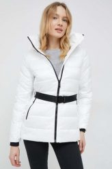 Calvin Klein kurtka damska kolor beżowy zimowa. Białe kurtki Calvin Klein, na zimę, l, bez wzorów, z włókna, bez kaptura. W wyprzedaży za 838.99 zł.