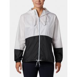 Kurtka wiatrówka damska Columbia Flash Forward II Windbreaker. Białe kurtki przejściowe sportowe Columbia, m, bez wzorów, z softshellu, bez kaptura, trekkingowe. W wyprzedaży za 206.00 zł.